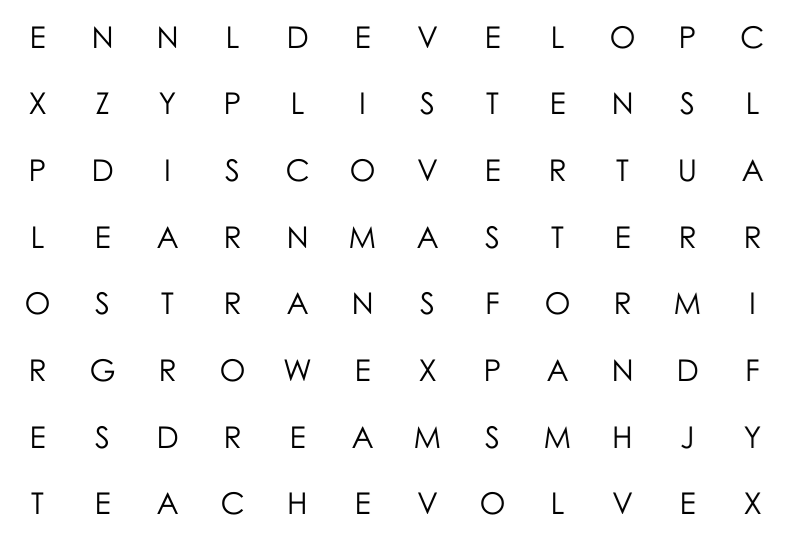 a find a word puzzle