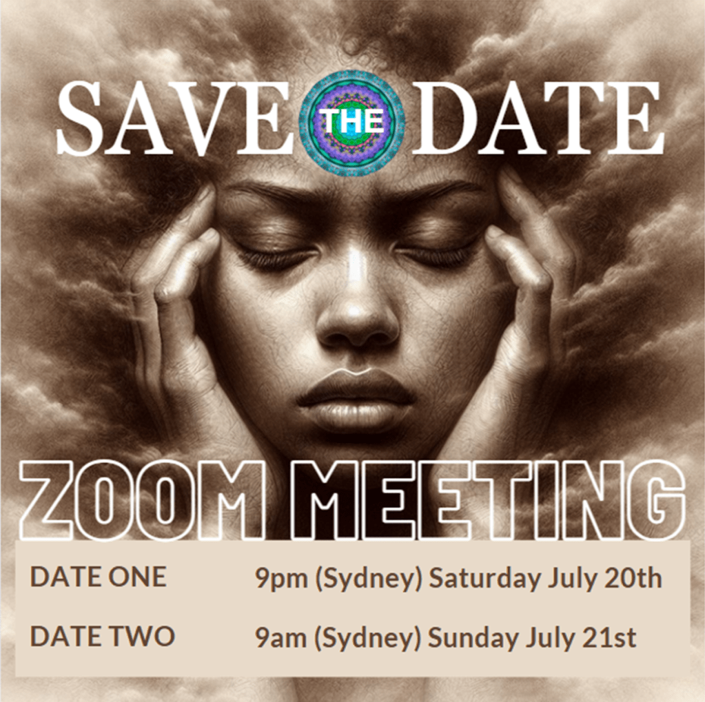 Save the date notification for people who want to meet on zoom.