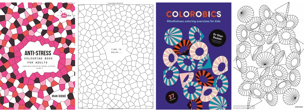 pictures from a coloring in book