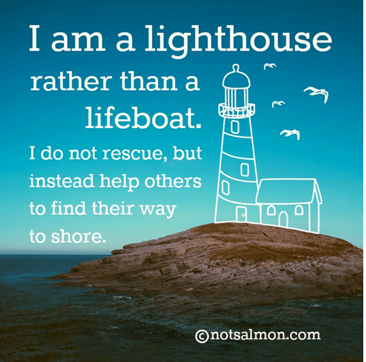 an image of a lighthouse with text over it - explained in article below
