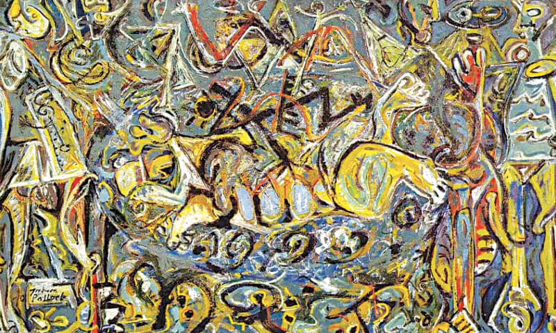 Painting by Jackson Pollock called Pasiphae