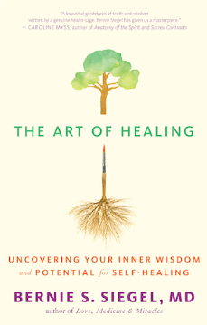 book cover which includes a tree and a paintbrush 