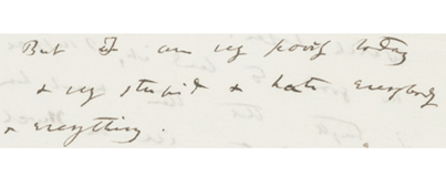 picture of his letter with the words noted in the text above